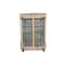 Steele Canvas Basket 18 BU Permanent Truck Blue Vinyl w/Grey Vinyl - 4in Casters 9618VBLUVGRYW4 - alternate 2